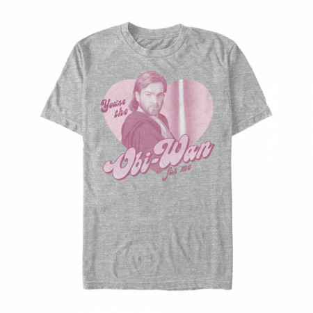 Star Wars You're The Obi-Wan For Me Grey T-Shirt